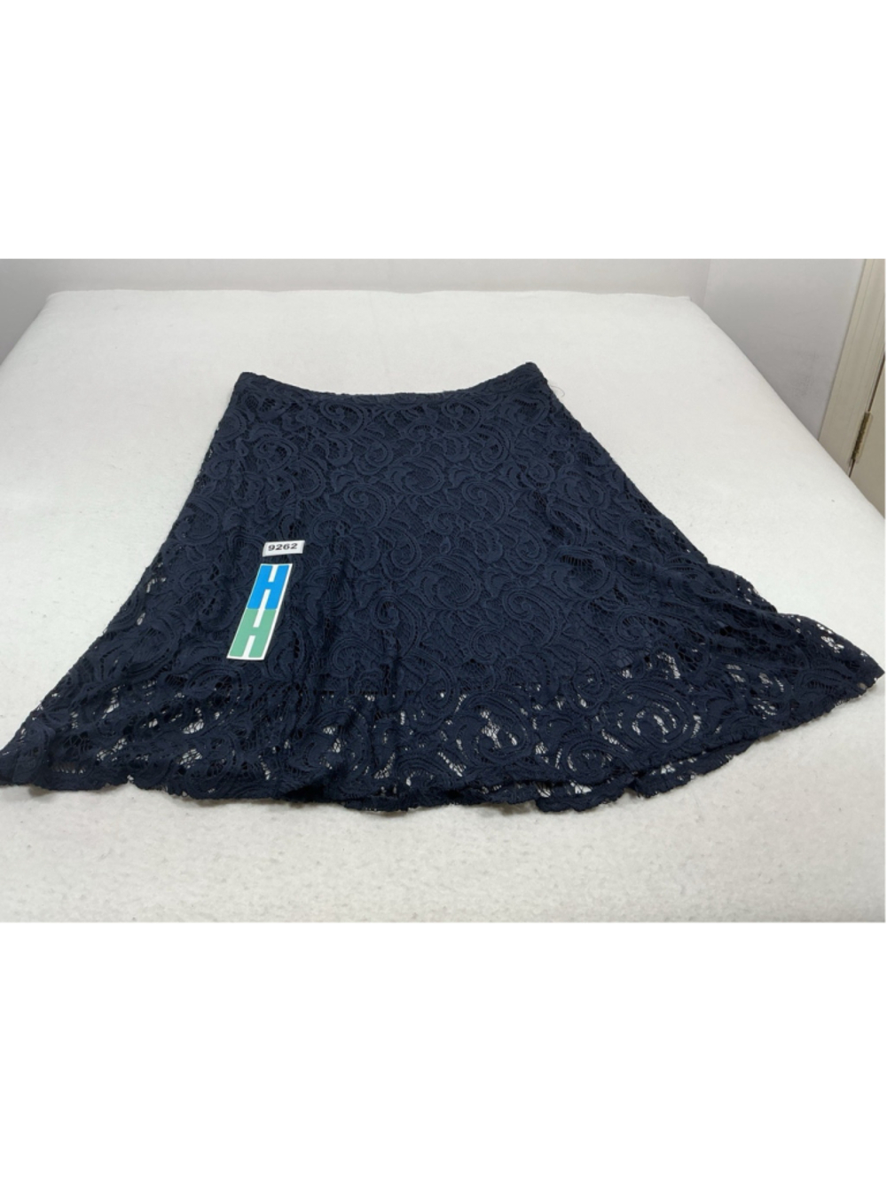 Womans Excellent Adrianna Papell Lined Midi Skirt XL Navy